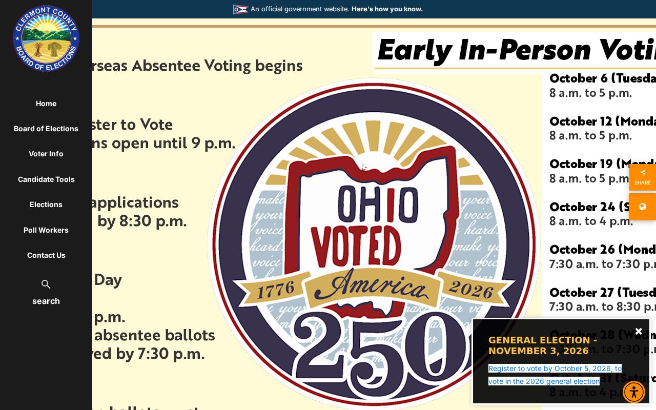 Batavia Township residents directory Board of Elections gateway
