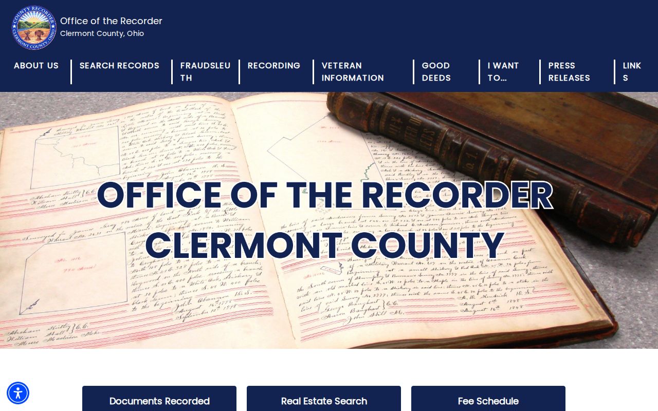 Batavia Township residents directory Clermont County Recorder access