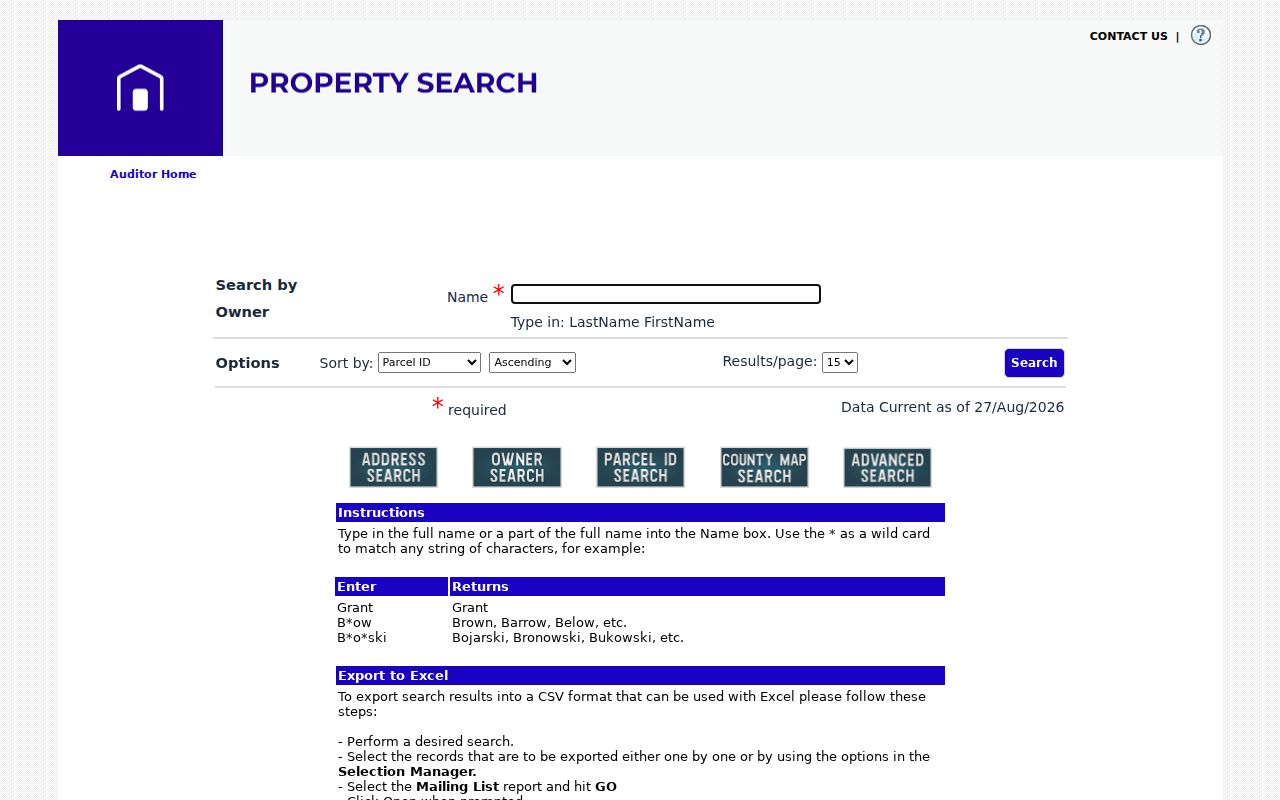 Batavia Township residents directory Clermont Auditor owner search