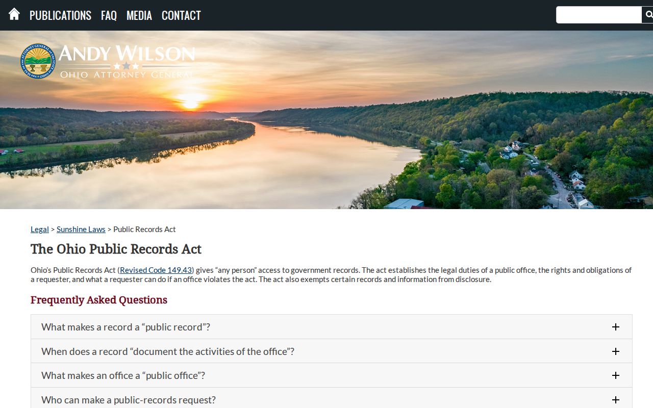 Batavia Township residents directory Ohio Public Records Act guide