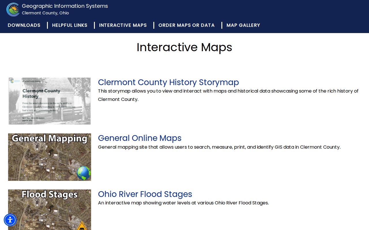 Batavia Township street directory Clermont GIS parcel map